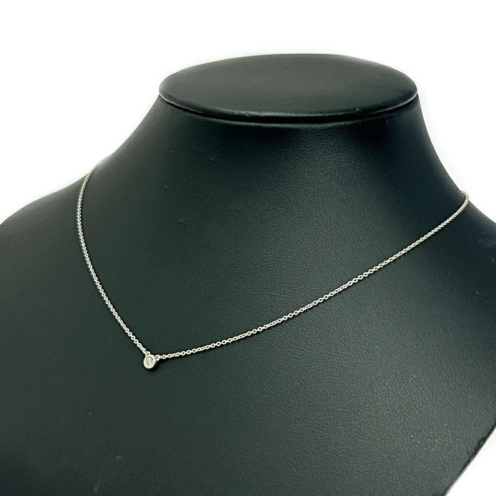 TIFFANYCo Tiffany Co Silver Diamond By the Yard Necklace Sterling Silver